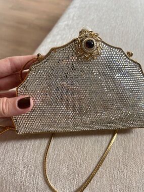 JUDITH LEIBER
Gold & Crystal Embellished Minaudière